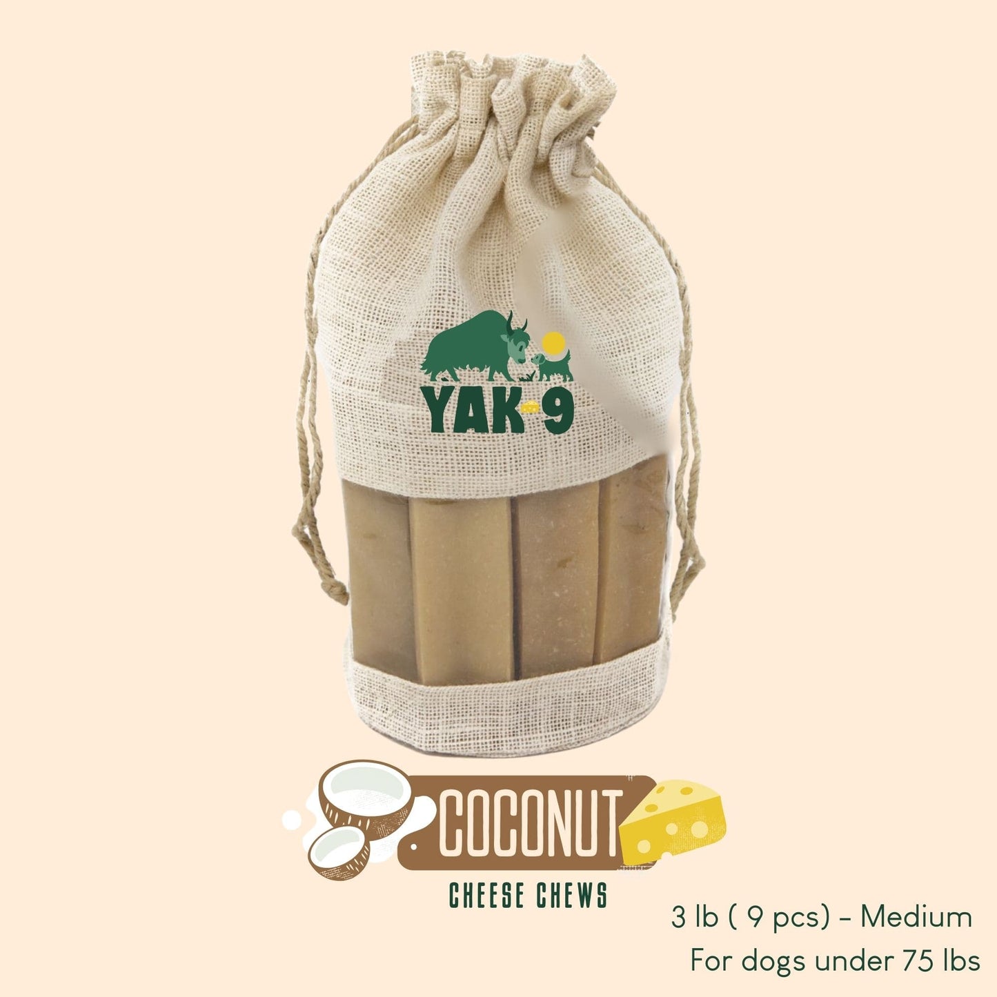 Coconut Cheese Chews for Dogs