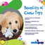 Snowflake Nylon Dog Chew Toy for Aggressive Chewers | USA Made & FDA Compliant