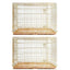 24-42" Collapsible Copper Gold Dog Crate GLD24/30/36/42