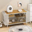 55.12' Spacious Cat House with Tempered Glass (White)