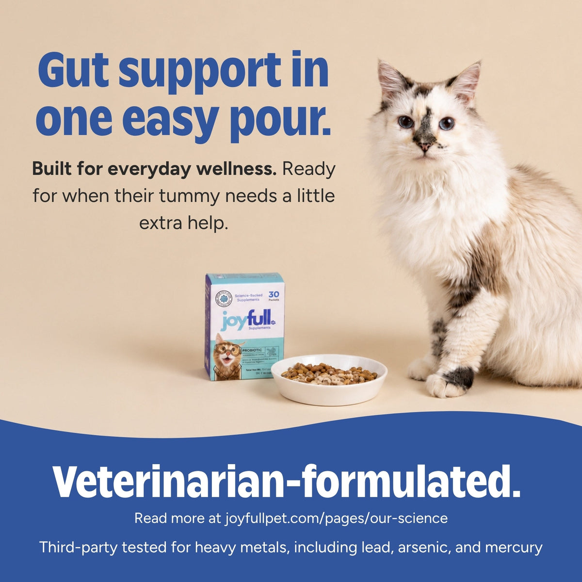 Probiotic Supplement for Cats - 30 Packets