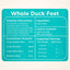 Freezbone Whole Duck Feet Dental Treats for Dogs - Human Grade - Single Ingredient