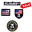 4 Pack - Mini Red White and Blue Logo Patches