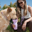 20oz Flip Travel Dog Water Bottle