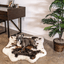 PupRug® Animal Print Memory Foam Dog Bed - Brown Faux Cowhide