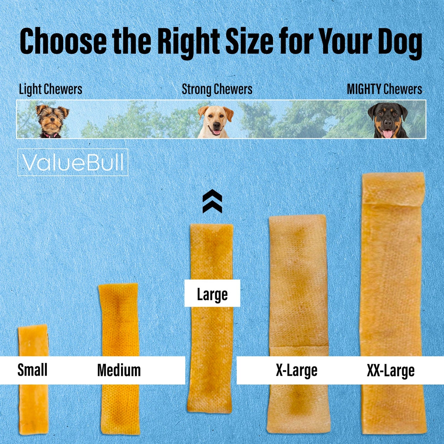 ValueBull Himalayan Yak Cheese Dog Chews, Large, 4 lb