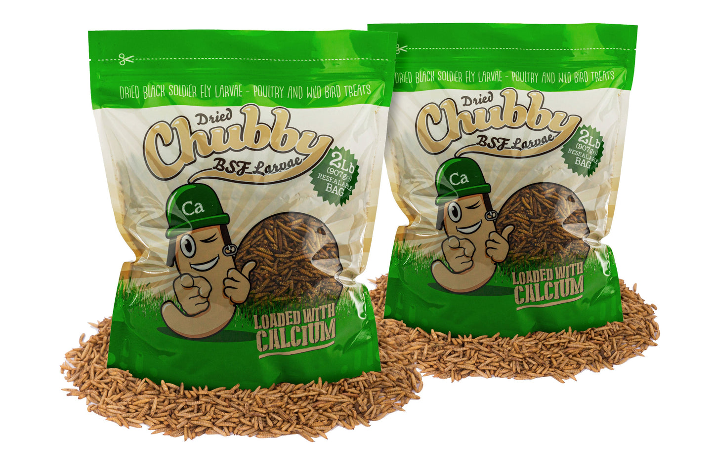 4LB Chubby Dried Black Soldier Fly Larvae