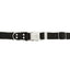 Modern Style Quick-Release Midnight Black Leather Dog Collar
