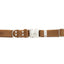Modern Style Quick-Release Khaki Leather Dog Collar