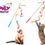 Wooly Wand Cat Toy - Flower