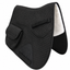 Derby Originals All Purpose English Saddle Pad with Pockets Half Fleece lined for Shock Absorbing Wither Relief Design for comfort and Trail Riding.