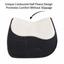 Derby Originals All Purpose English Saddle Pad with Pockets Half Fleece lined for Shock Absorbing Wither Relief Design for comfort and Trail Riding.