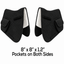 Derby Originals All Purpose English Saddle Pad with Pockets Half Fleece lined for Shock Absorbing Wither Relief Design for comfort and Trail Riding.