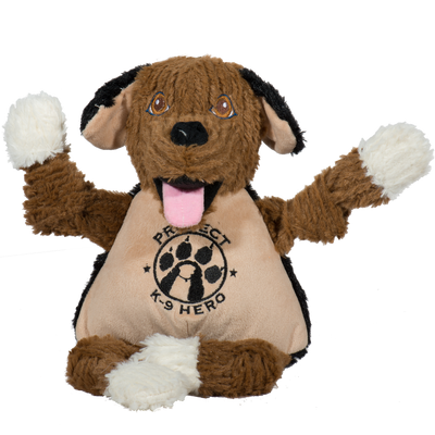 HuggleCause™, Project K-9 Hero, Flash Knottie® Plush Dog Toy, Large