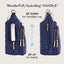 HydroBag® HANDLE®- Navy Matte with Solid Vegan Leather Strap