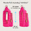 Bright Pink HydroBag® Handle® with Pink and Cream Strap