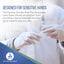 Dynarex AccuTouch Latex Exam Gloves, White - 100ea/bx, 10bxs/cs (1000 Count)