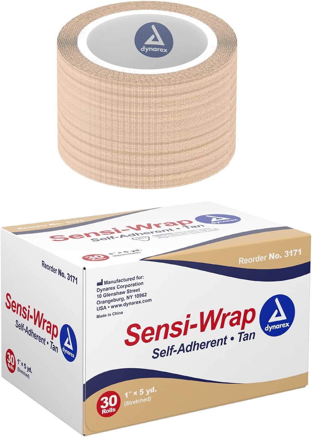 Dynarex Sensi Wrap, Self-Adherent, Tan