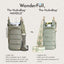 HydroBag® HANDLE® - Sage Green with Solid Vegan Leather Trimmed Strap