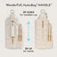 HydroBag® HANDLE® - Ivory Lacquer with Solid Vegan Leather Trimmed Strap