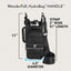 HydroBag® HANDLE®- Black Matte with Vegan Leather Trimmed Strap