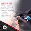 Dynarex Safe-Touch Black Nitrile Exam Gloves 4 Mil Thick, Powder-Free, 100/bx, 10bxs/cs (1000 Count)