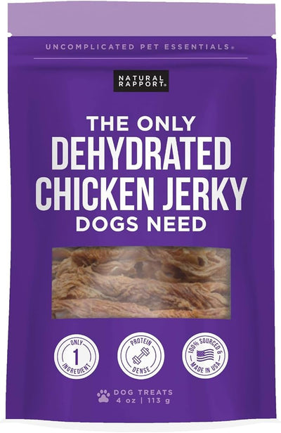 Natural Rapport The Only Dehydrated Chicken Jerky Dogs Need (4oz)
