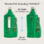 HydroBag® HANDLE®- Kelly Green with Green and White patterned strap