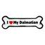 I Love My Dog Car Magnet: Breeds A - K