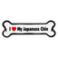 I Love My Dog Car Magnet: Breeds A - K