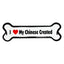 I Love My Dog Car Magnet: Breeds A - K
