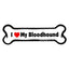 I Love My Dog Car Magnet: Breeds A - K
