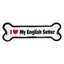 I Love My Dog Car Magnet: Breeds A - K