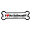 I Love My Dog Car Magnet: Breeds A - K