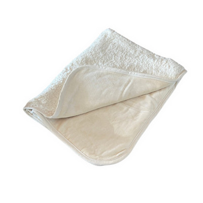 Organic Dog Blanket - Sherpa Cotton - Cream