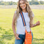 Clementine Orange Matte HydroBag® with Navy/Orange Strap