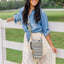HydroBag® HANDLE® - Sage Green with Solid Vegan Leather Trimmed Strap