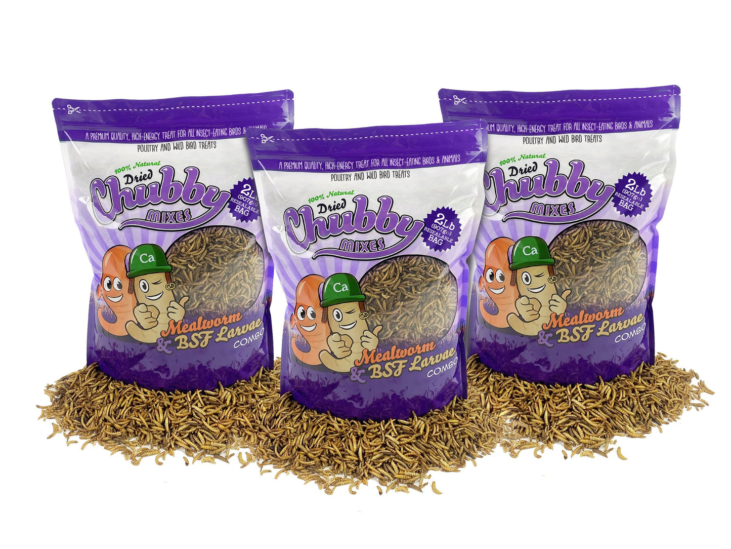 6lb Chubby Mix (Mealworm & Black Soldier Fly Larvae Combo)