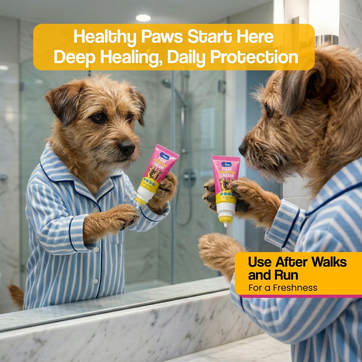 Paw Perfection Cream – Dog Paw Protector & Healing Balm with Soft Tip Applicator
