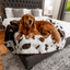 PupProtector™ Waterproof Throw Blanket - Brown Faux Cowhide