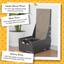 26" L Shaped Cat Scratcher Box and Cat Bed with Double-Sided Cardboard Cat Scratch Pad