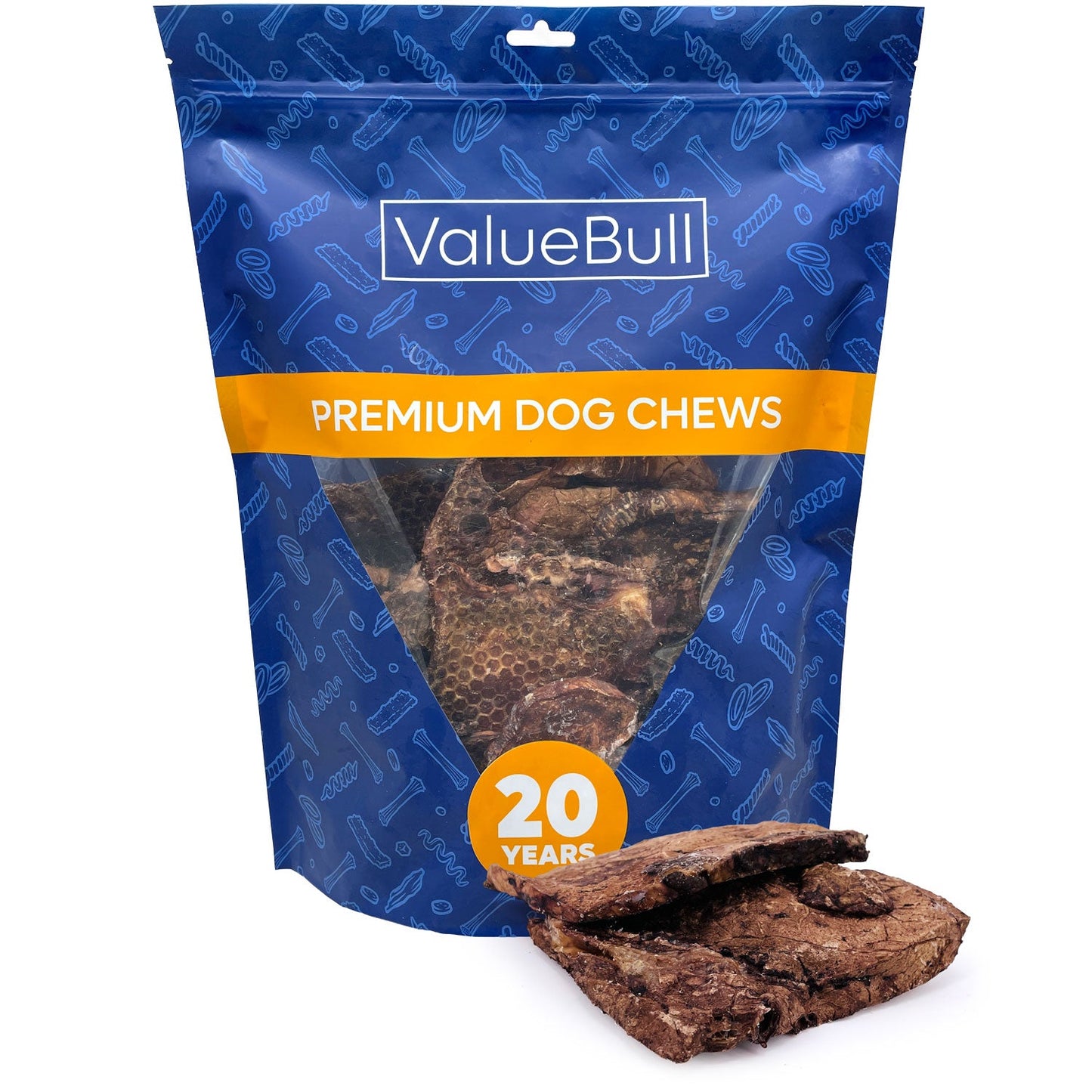 ValueBull Beef Lung Wafers, Premium 2 Pounds