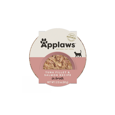 Applaws Tuna Fillet  & Salmon In Broth Wet Cat (2.12oz)