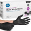 MedPride Black Nitrile Exam Gloves Powder Free Non Sterile - 4 Mil Thick- 50 Gloves / Case of 20 (1000 count)