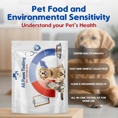 ALL PAWS TESTING — Pet Food & Environmental Sensitivity Test Kit | 400+ Triggers Identified | Itching, Digestive & Skin Support Starts Here!