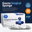 Medpride All Gauze Surgical Sponge Non-Sterile - 4”x 4”, 12-ply Extra Absorbent Sponges, 200/Box, Case of 10 (2,000 Count)