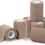 Medpride Self-Adherent Wrap - Athletic Flex Tape First Aid Bandages 16 Rolls, Tan, Latex Free