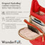 Poppy Red HydroBag® with Red & White Striped Strap