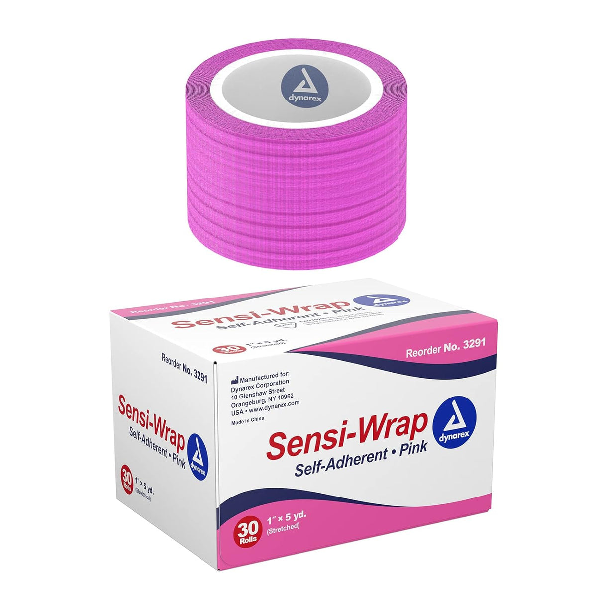 Dynarex Sensi Wrap, Self-Adherent, Pink