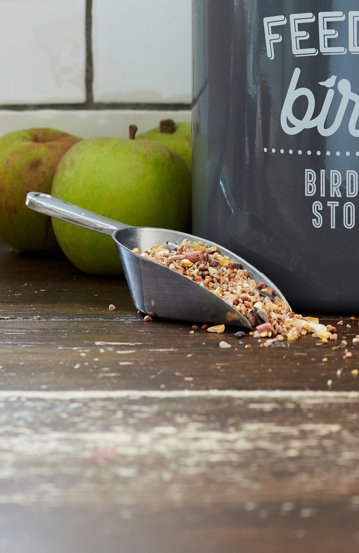 Burgon & Ball® Feed the Birds Tin, Charcoal